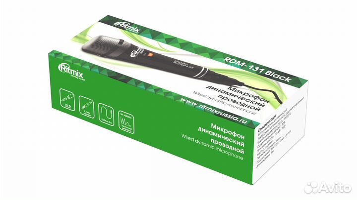 Микрофон динамический проводной Ritmix RDM-131