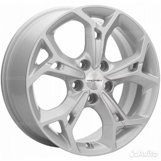Диск 7*17 5*110 ET46 63,3 Khomen Wheels KHW1702 F-Silver (Changan CS35/CS35 Pro)
