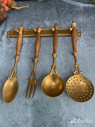 Набор Старинных столовых предметов Бронза Германия