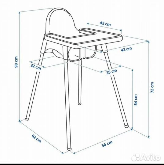 Детский стульчик для кормления IKEA