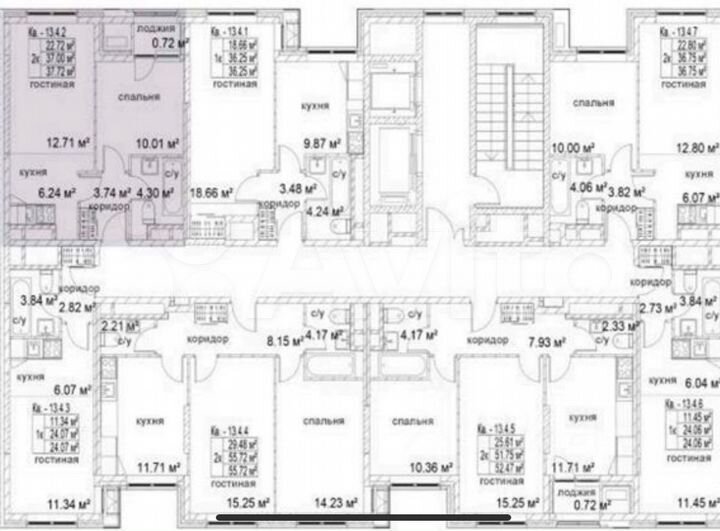 2-к. квартира, 38 м², 14/22 эт.