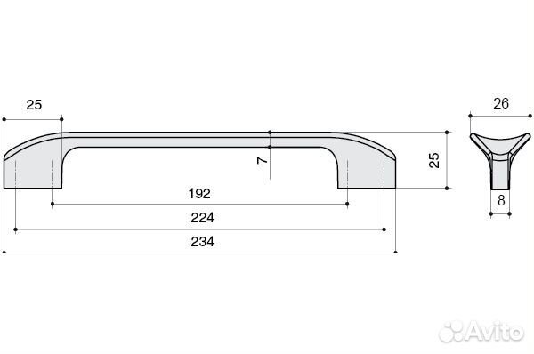 BelBagno 8.1107.224192.0270 Ручка для м