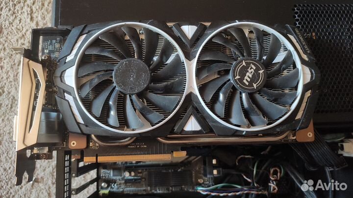 Видеокарта GeForce GTX 1080 Ti MSI armor 11G OC