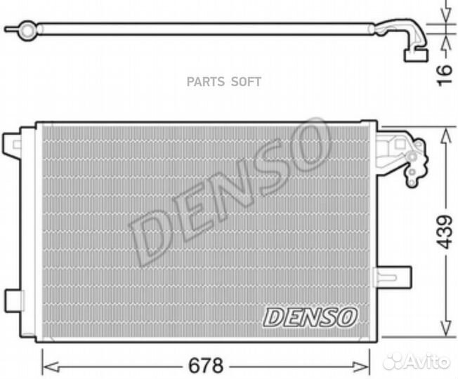 Denso DCN32063 Радиатор кондиционера