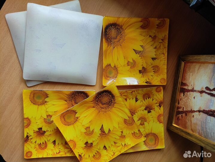 Квадратный набор тарелок