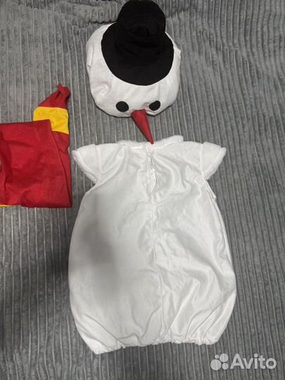 Новогодний детский костюм Снеговика
