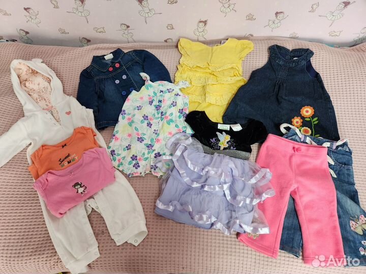 Пакет на девочку Carters, Gymboree, Crazy8,Disney