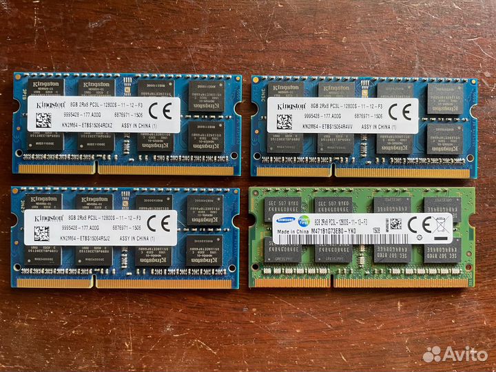 Оперативная память ноутбук ddr3 so-dimm 2-4-8gb
