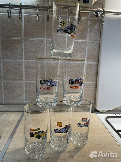 Винтажный стакан Богемия Ferrari 1980