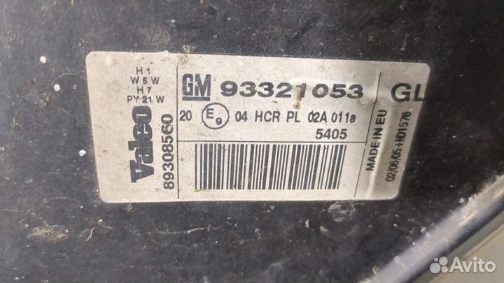 Фара (передняя) правая Opel Meriva