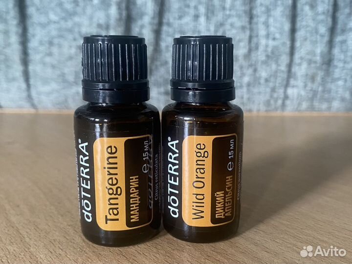 Новый набор Doterra мандарин и апельсин по 15мл