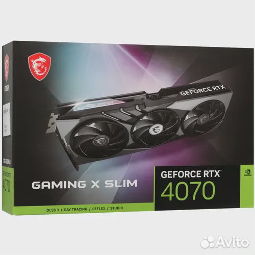Видеокарта MSI GeForce RTX 4070 gaming X slim 12GB