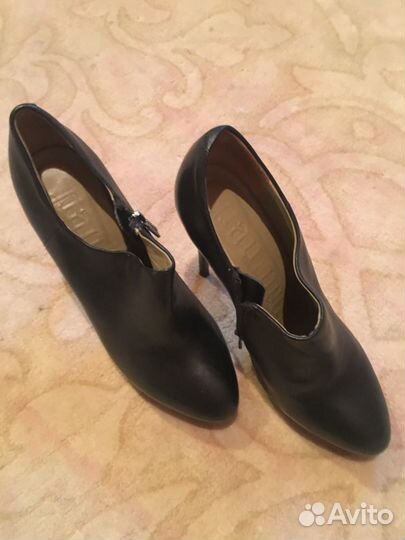 Ботильоны кожаные