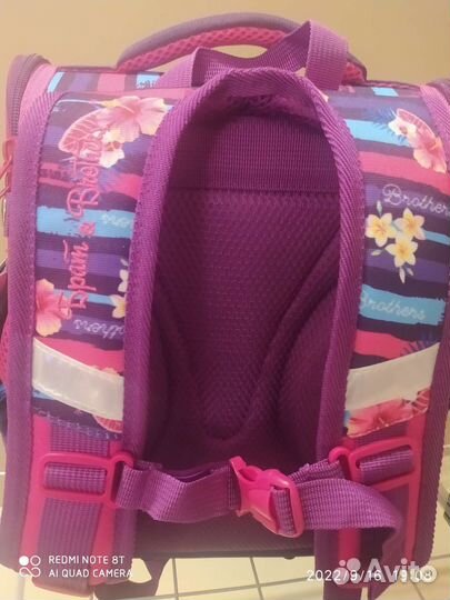 Рюкзак школьн для девочки новый + мешок для обуви