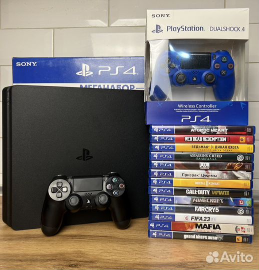 Sony PS4 slim 1tb + 49игр