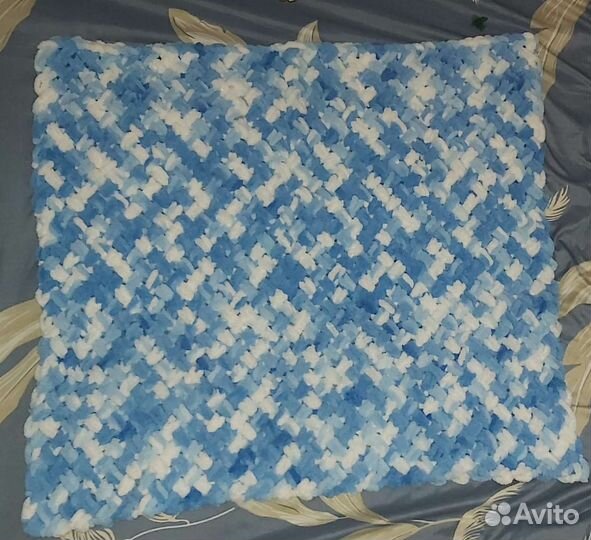 Плед детский вязаный ручная работа