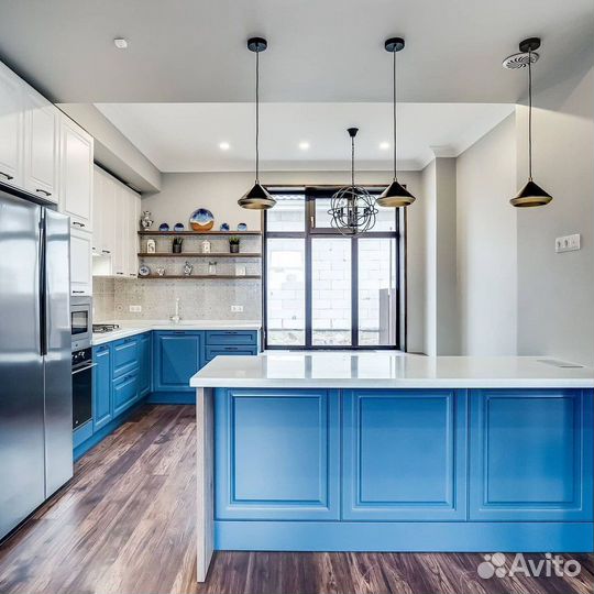 Кухонный гарнитур на заказ прямой и угловой