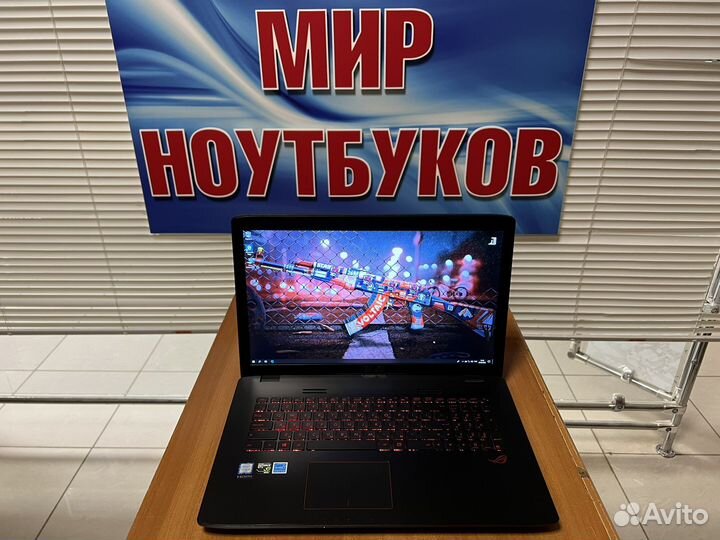 Огромный игровой ноутбук Asus Rog 17 / 16gb