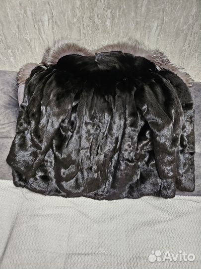 Шуба норковая 46 48 черная