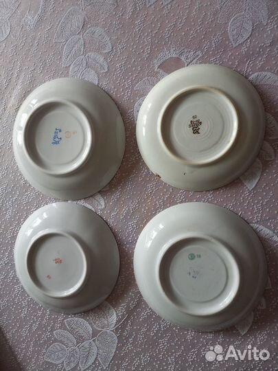 Блюдца СССР лфз Дулево Вербилки