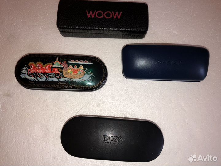 Очечники оригинал. Кожа. Палехская роспись