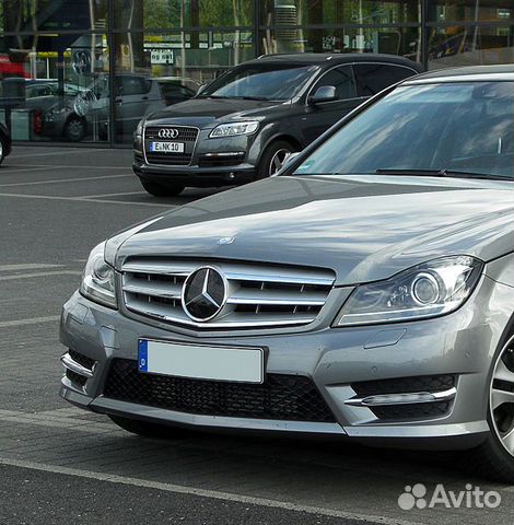 Решетка тюнинг Mercedes C W204 1-Line 2007-2014