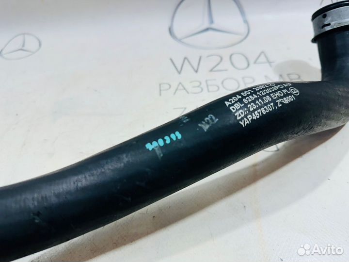 Патрубок радиатора левый Mercedes W204 M271.8 2012