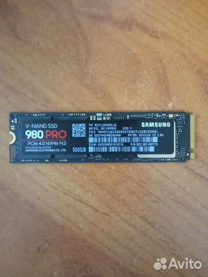Ssd samsung 980 pro 500gb