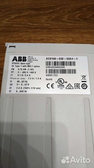 Частотный преобразователь ABB