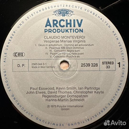 Claudio Monteverdi – Vesperae Mariae Virginis 2LP