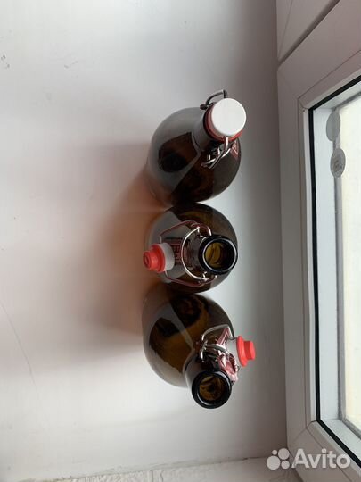 Бутылка темное стекло 1л