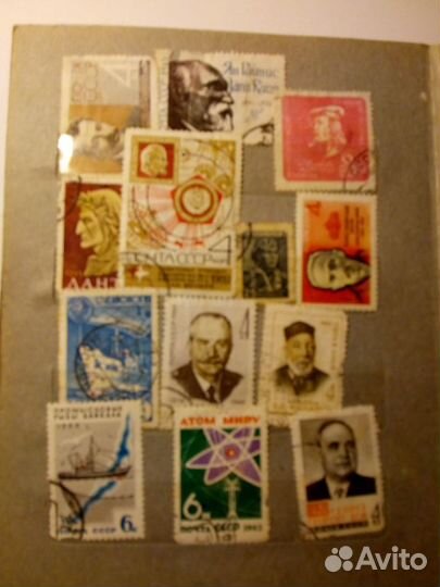 Марки гашенные в ассортименте СССР и другие