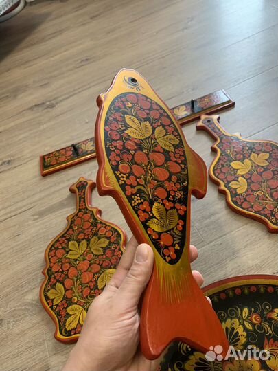 Набор кухонный хохлома