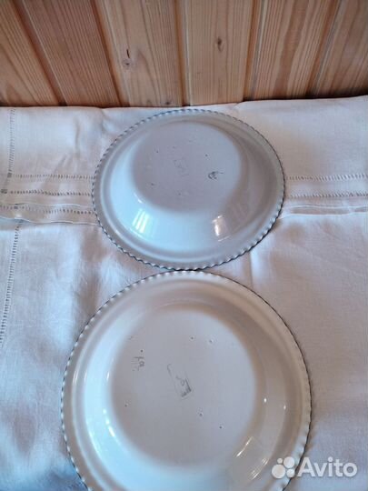 Тарелка эмалированная СССР большая