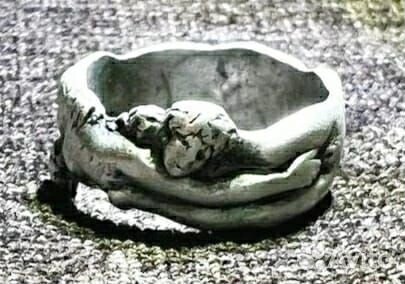 Кольцо серебро