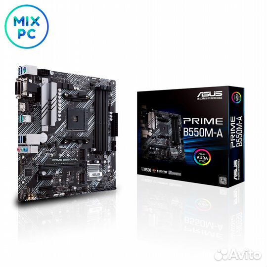 Материнская плата AM4 asus prime B550M-A