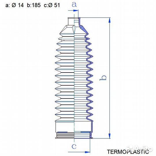 Пыльник рулевой рейки