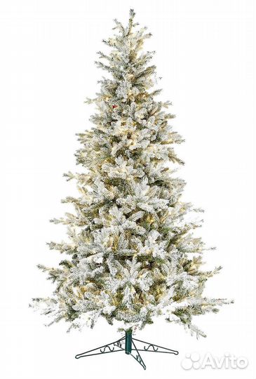 Елка в наличии со снегом не осыпается