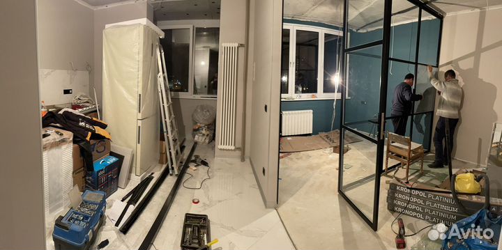 Стеклянные перегородки