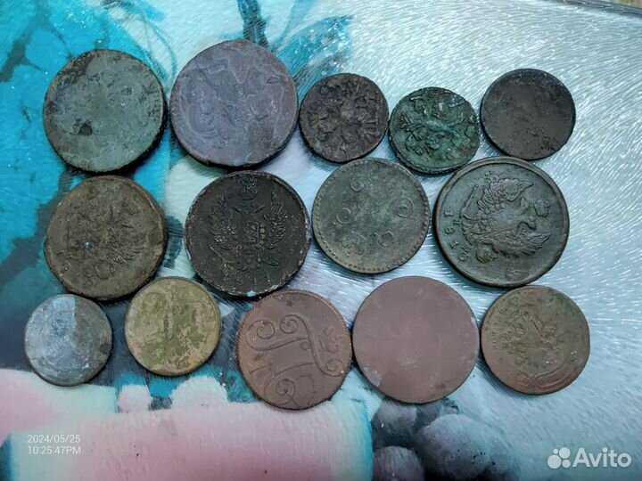 Медь разных императоров одним лотом