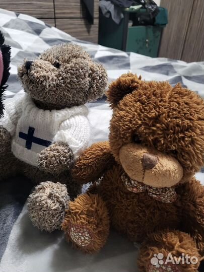 Мягкие игрушки (мишка, чебурашка, кот, лось)