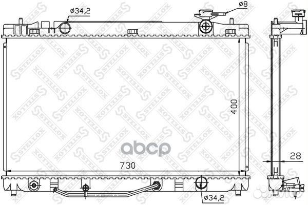 10-26332-SX радиатор системы охлаждения Toyota