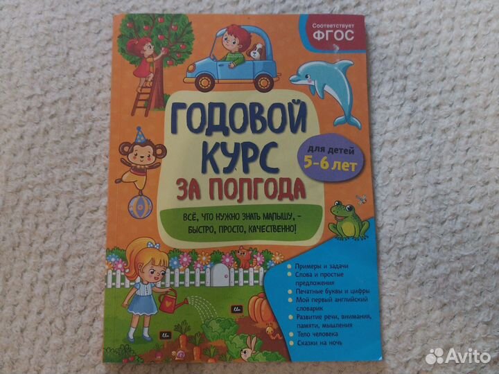 Годовой курс за пол года. 5-6 лет