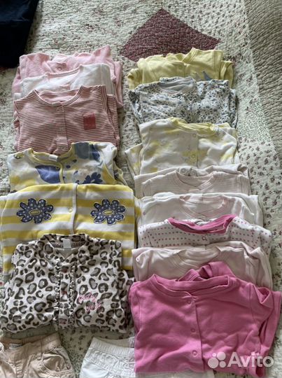 Боди, слипы, 0 до года next, carters, mothercare