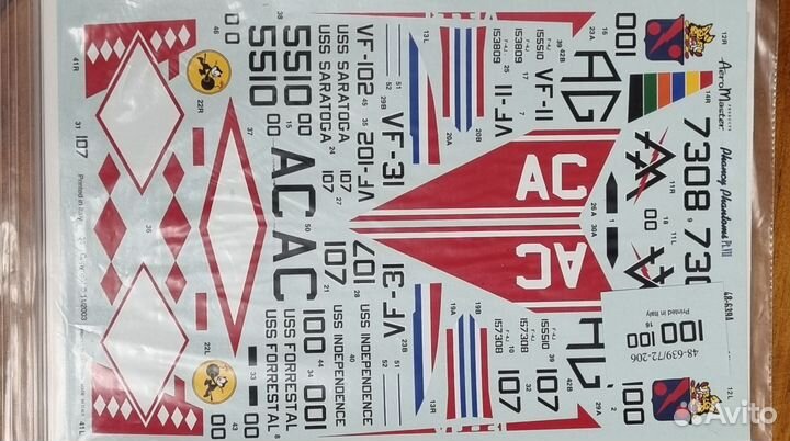 Дополнения для Phantom F-4J в масштабе 1:48