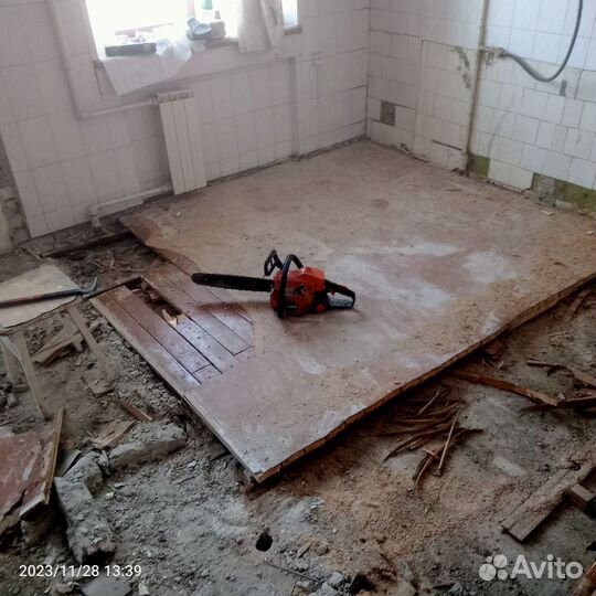 Демонтаж в квартире,вывоз мусора