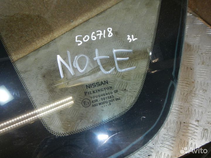 Стекло кузовное глухое левое, Nissan (Ниссан) -not