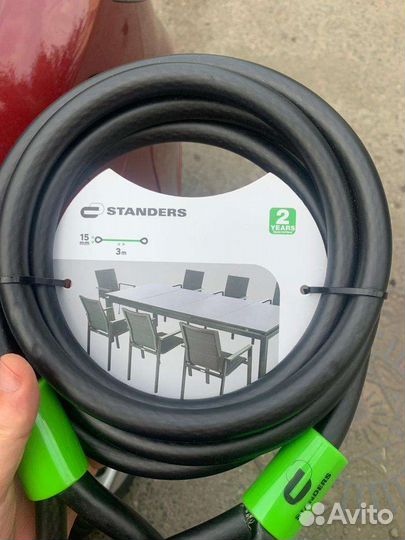 Цепь (трос) противоугонная для велосипеда