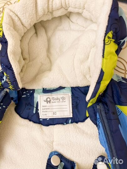 Зимний комбинезон для мальчика 80