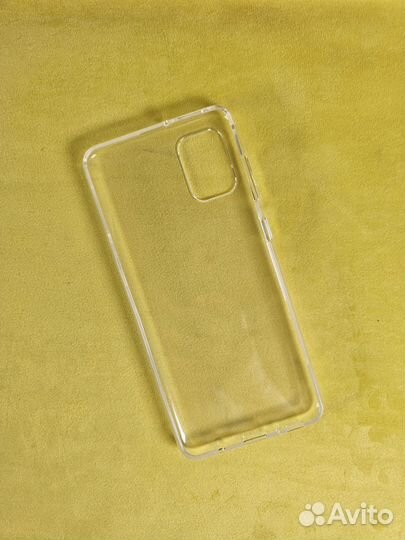 Чехол силиконовый-прозрачный (Samsung A31)